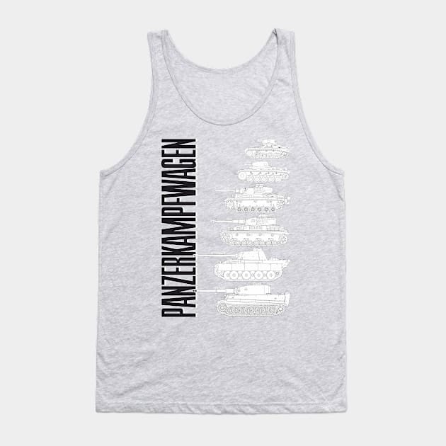 Hobby tanks! German Panzerkampfwagen tanks Tank Top by FAawRay